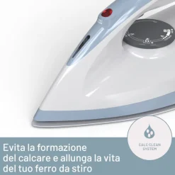Imetec Rapidvapor Ferro da Stiro Generatore di Vapore, Piastra Fluid Ceramic a Rapido Riscaldamento, Leggero, Sistema di Pulizia Calc Clean