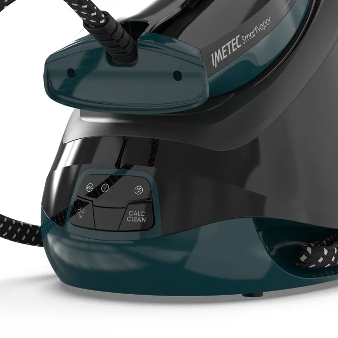 Imetec Smartvapor Ferro da Stiro Generatore di Vapore, Vapore 2 volte più potente, Fino a 6,0 Bar Pump, 2400 W, Colpo di vapore da 350 g, Piastra Flui