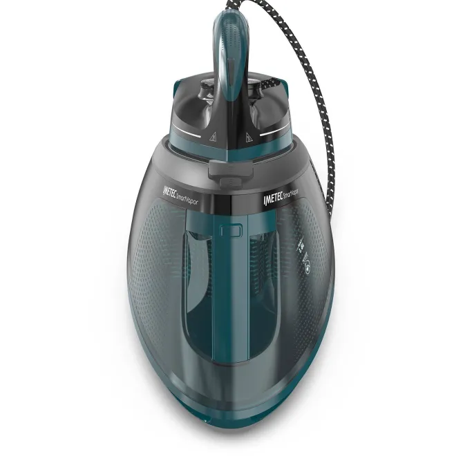 Imetec Smartvapor Ferro da Stiro Generatore di Vapore, Vapore 2 volte più potente, Fino a 6,0 Bar Pump, 2400 W, Colpo di vapore da 350 g, Piastra Flui