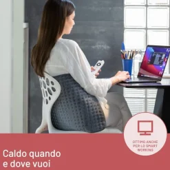 Imetec Termoforo Extra Large Intellisense XL per schiena e gambe, 38x50 cm, 5 temperature, Riscaldamento rapido