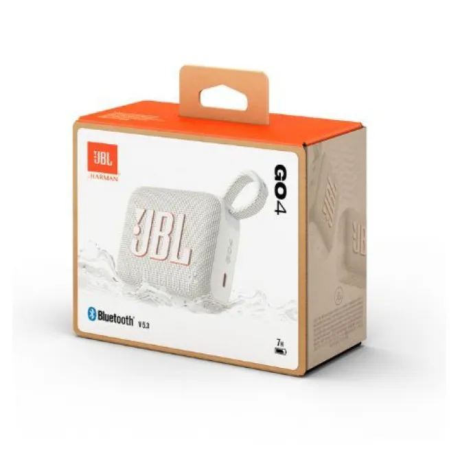 JBL Go 4 Altoparlante Portatile Bianco 4,2 W