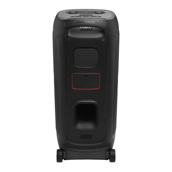 JBL PartyBox 720 Cassa Party Bluetooth Wireless con Gioco di Luci Dinamico, Autonomia di 15 Ore, Resistenza IPX4, JBL Pro Sound e Connessione Multi-speaker Auracast, Nero