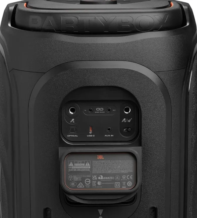 JBL PartyBox 130 Diffusore Portatile per feste con potente JBL Sound, Bluetooth, Lightshow dinamico, Design IPX4 resistente agli schizzi, fino a 15 ore di Batteria, Nero