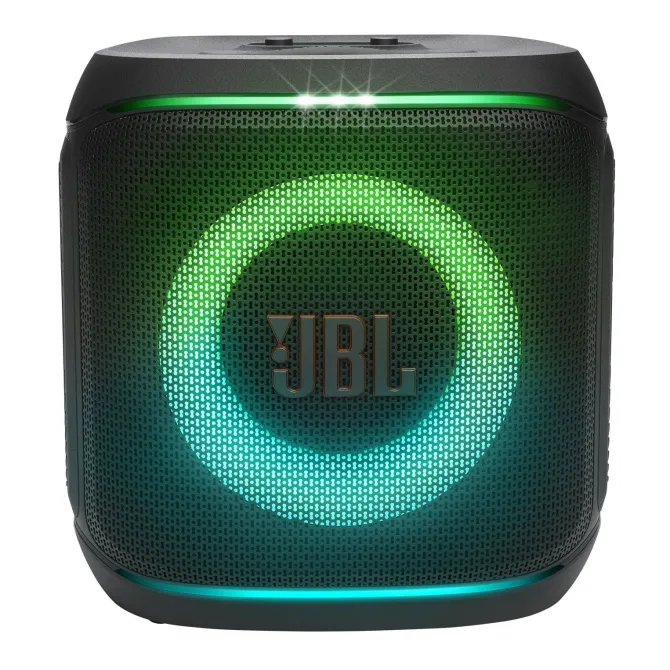 JBL PartyBox Encore 2, Speaker Wireless Bluetooth per Feste con Microfono Wireless, 15 Ore di Autonomia, Splashproof IPX4, Suono Pro con AI Sound Boost e Connessione Multi-Speaker Auracast, Nero