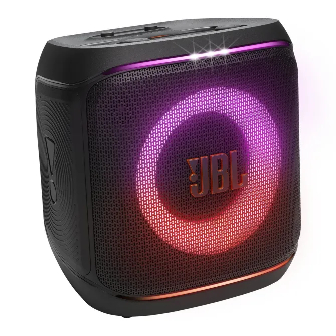 JBL PartyBox Encore 2, Speaker Wireless Bluetooth per Feste con Microfono Wireless, 15 Ore di Autonomia, Splashproof IPX4, Suono Pro con AI Sound Boost e Connessione Multi-Speaker Auracast, Nero
