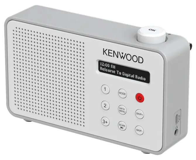 Kenwood CR-M25DAB-W radio Portatile Digitale Bianco