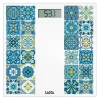 LAICA PS1083B Pesapersone elettronico, max 180 kg, Mediterranean Breeze - White/Blue