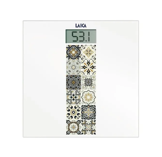 LAICA - PS1082N - Bilancia Pesapersone digitale, peso max 180 kg, spegnimento automatico - Bianco
