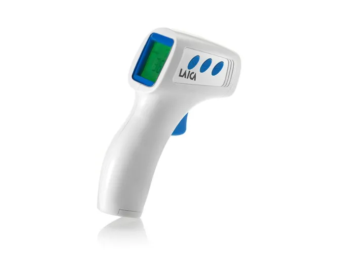 Laica TH1003 termometro digitale per corpo Rilevazione da remoto Bianco Fronte Pulsanti
