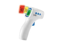 Laica TH1003 termometro digitale per corpo Rilevazione da remoto Bianco Fronte Pulsanti