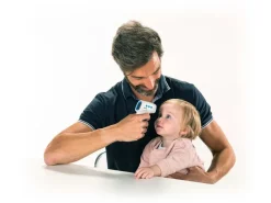 Laica TH1003 termometro digitale per corpo Rilevazione da remoto Bianco Fronte Pulsanti