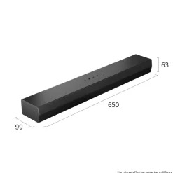LG S20A Soundbar 2.0 canali 50W con Bluetooth e AI Sound Pro