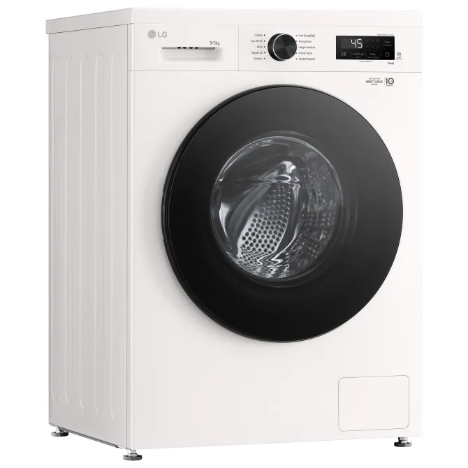 LG W4NX1095NWB Lavasciuga 9/5kg Serie X1, Classe A/E, 6 Motion Direct Drive, Wi-Fi, 1400 giri, Allergy Care, Bianca