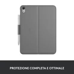 LOGITECH - Custodia iPad (10ª generazione) Custodia con tastiera per tablet, ebook e palmari - Sintetico
