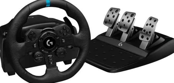 Logitech G G923 Sterzo + Pedali PC, PlayStation 4/Playstation 5 Nero