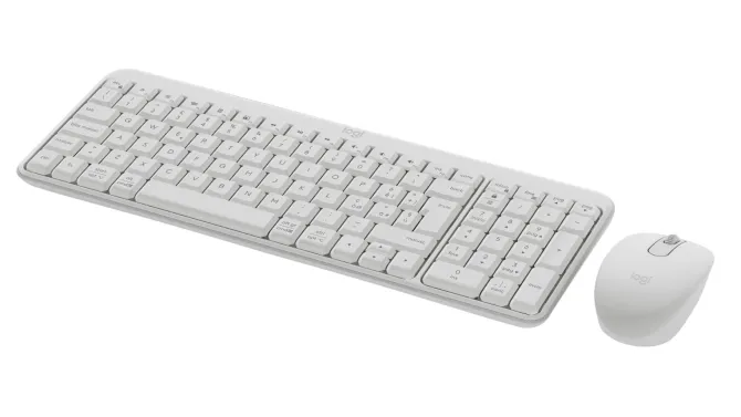 LOGITECH - MK250 - Tastiera + Mouse Wireless - Off White