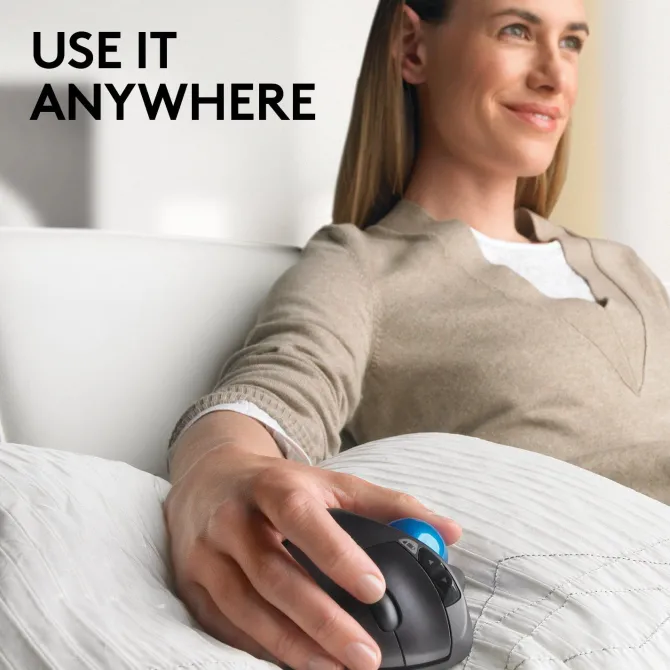 Logitech M570 Trackball Wireless – Comfort ergonomico e autonomia 18 mesi
