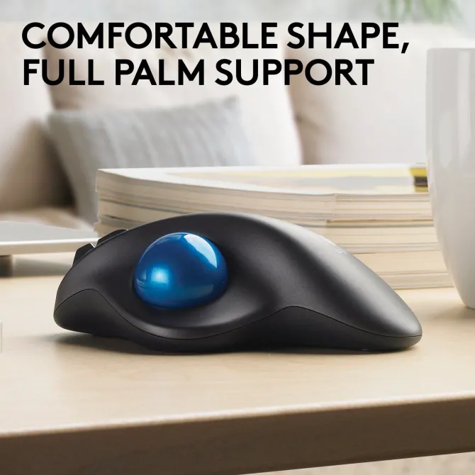 Logitech M570 Trackball Wireless – Comfort ergonomico e autonomia 18 mesi