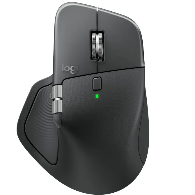 Logitech MX Master 4 Mouse Wireless 8000 DPI con Feedback Tattile e Scorrimento MagSpeed