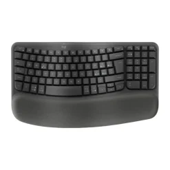 Logitech - Wave Keys tastiera Ufficio RF senza fili + Bluetooth QWERTY Italiano - Grafite