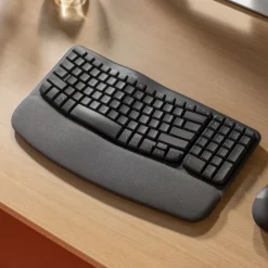 Logitech - Wave Keys tastiera Ufficio RF senza fili + Bluetooth QWERTY Italiano - Grafite