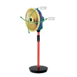 Macom Enjoy & Relax Colour Fan Nero, Blu, Verde, Rosso, Giallo
