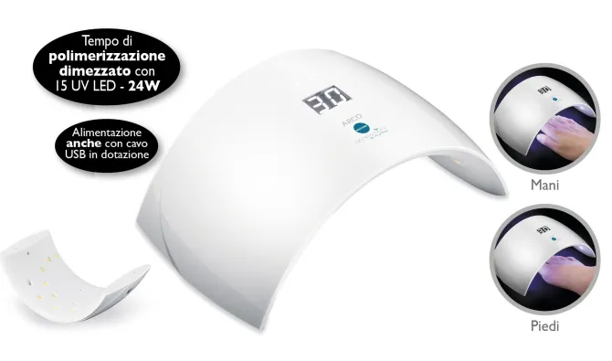 MACOM Sensation 230 Arco Uv LED Lampada Unghie per Gel e Semipermanente