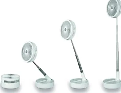 Macom Ventilatore Cordless da Terra Enjoy & Relax 991 Bianco