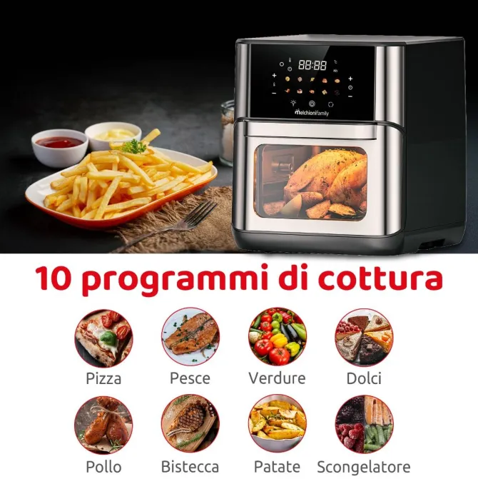 Melchioni Family Friggitrice ad Aria 12L FLORA