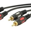 NVS Cavo alta qualità audio 2 spine rca + 2 spine rca - L. 1,5 mt