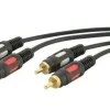 NVS 3/58 cavo audio 3 m 2 x RCA Nero
