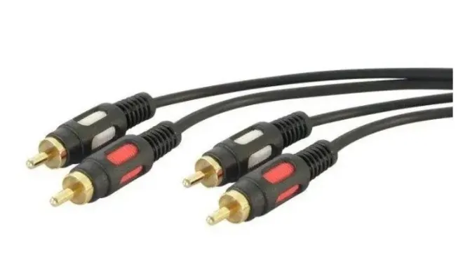 NVS 3/58 cavo audio 3 m 2 x RCA Nero