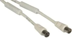 NVS Cavo di antenna 1 spina + 1 presa iec 9,5 con filtri - l. 2mt