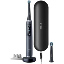 Oral-B iO Spazzolino Elettrico Ricaricabile 9S Nero, 2 Testine, 1 Custodia Da Viaggio Ricaricabile