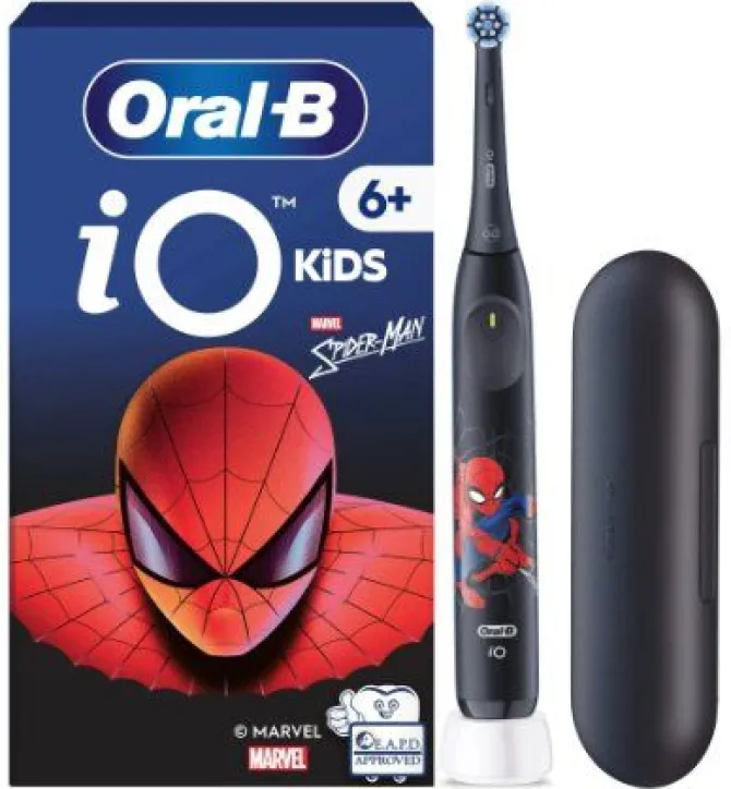 Oral-B iO2 Spiderman Kids Travel Case spazzolino elettrico Bambino Spazzolino rotante Nero