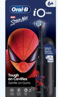 Oral-B iO2 Spiderman Kids Travel Case spazzolino elettrico Bambino Spazzolino rotante Nero