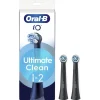 ORAL-B - OB PW REFILL ULTIMATE CLEAN BLACK X2CT, Testine Rotonde Originali, per Gengive Sensibili, 2 Testine - Nero