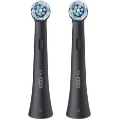 ORAL-B - OB PW REFILL ULTIMATE CLEAN BLACK X2CT, Testine Rotonde Originali, per Gengive Sensibili, 2 Testine - Nero