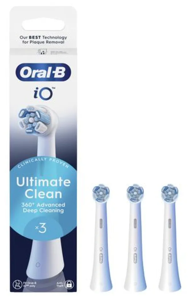 ORAL-B - OB PW REFILL ULTIMATE CLEAN WHITE X3CT, Testine di ricambio per spazzolino ORAL-B - Bianco