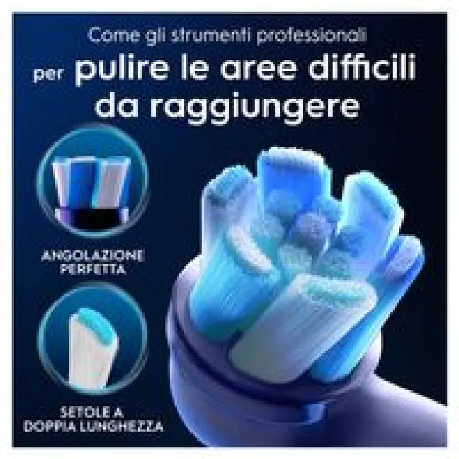 ORAL-B - OB PW REFILL ULTIMATE CLEAN WHITE X3CT, Testine di ricambio per spazzolino ORAL-B - Bianco