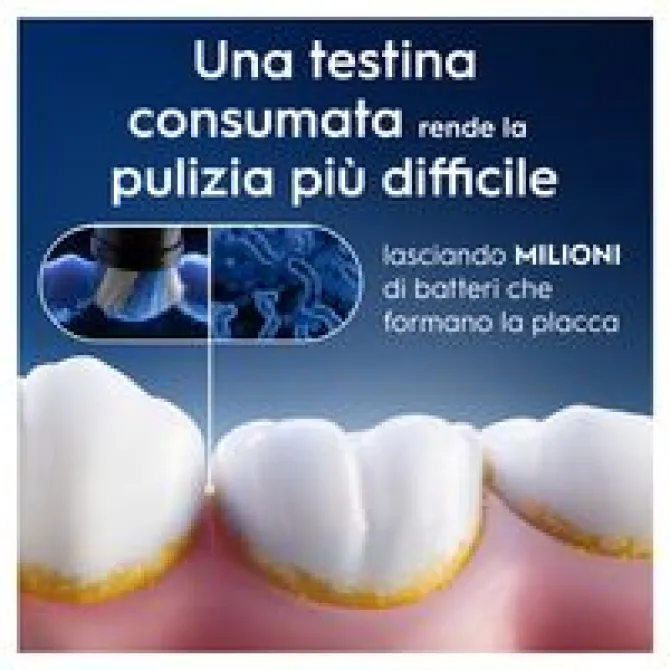 ORAL-B - OB PW REFILL ULTIMATE CLEAN WHITE X3CT, Testine di ricambio per spazzolino ORAL-B - Bianco