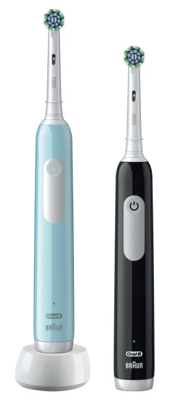 Oral B Set 2 Spazzolino Elettrico Rotante Oscillante Nero/Turchese PRO1CRSDUO