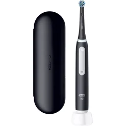 Oral-B Spazzolino Elettrico Ricaricabile iO 3 Nero, 1 Testina Di Ricambio, 1 Custodia Da Viaggio