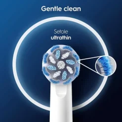 Oral-B Testina Di Ricambio PRO Sensitive Clean Bianca, Confezione Da 10 Testine
