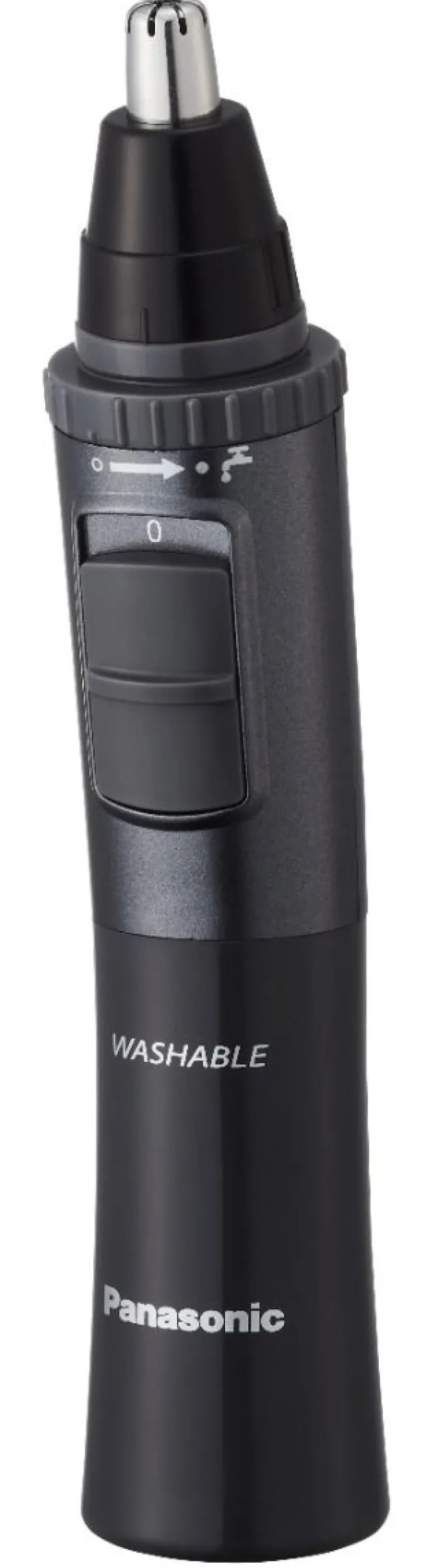 PANASONIC - ER-GN33-H301 Rasoio di Precisione multifunzione per naso, orecchie e sopracciglia, Lavabile - Nero