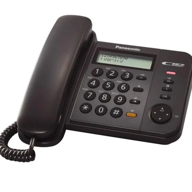 Panasonic KX-TS580EX1 Sistema telefonico integrato con display LCD e ID di chiamata Nero