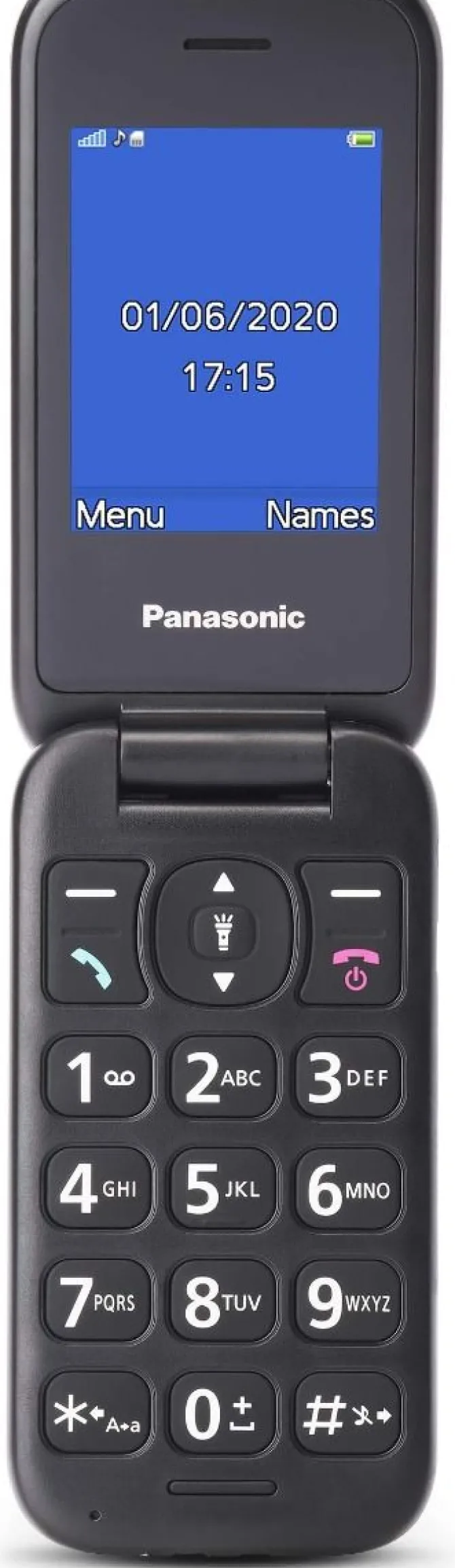 Panasonic KX-TU400 2.4" Cellulare ad Utilizzo Facilitato, Ideale per Anziani - Verde