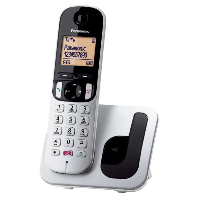 PANASONIC - Telefono Cordless fisso KX-TGC250JTS - SILVER