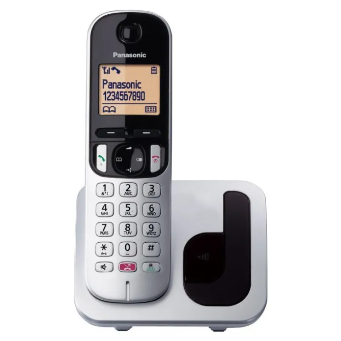 PANASONIC - Telefono Cordless fisso KX-TGC250JTS - SILVER