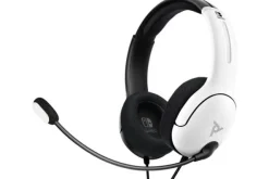 PDP LVL40 cuffia cablata per Nintendo Switch Nero e Bianco